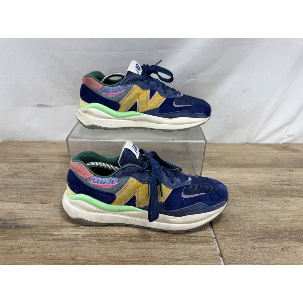 New Balance‎ 57/40 Mens Navy Blue Yellow Pink Sneakers M5740SSG Size 9.5